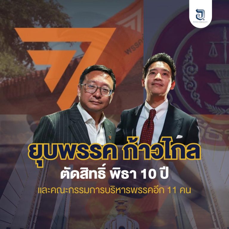 ตัดสินเรียบร้อยแล้ว!! ศาลรัฐธรรมนูญวินิจฉัย ‘ยุบก้าวไกล’